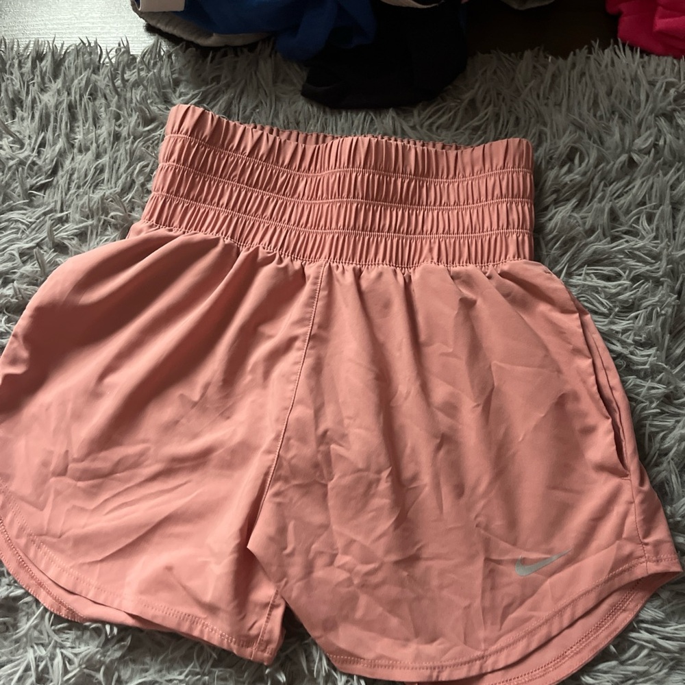 Nike Pink Athletic Shorts with Elastic Waistband